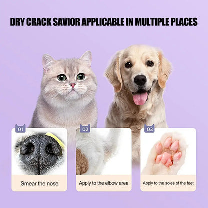 Paw Wax For Dogs 1.41oz Paw Cream Cracked Dog Paws Anti-Drying Moisturizing Foot Care Cream Restores Dry Damaged Large Dogs Paws