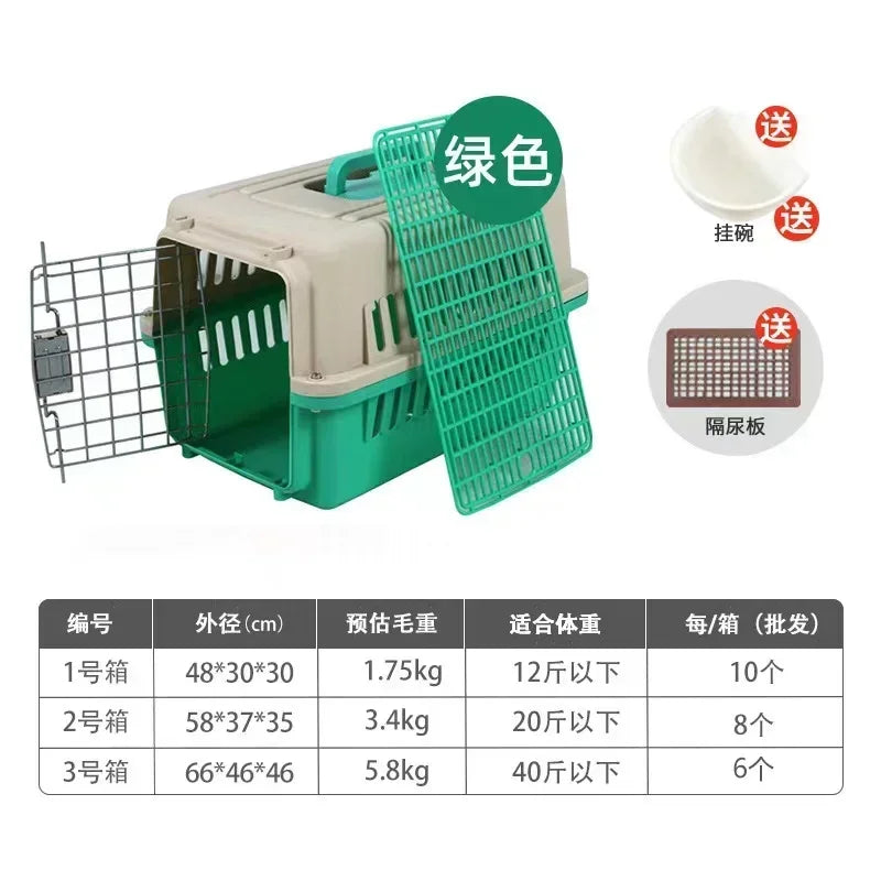 Pet Product Plastic Dog Flight Cage For Transport animal cages pet carrier xxl pet cages carriers houses large kennel