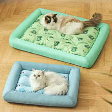 MADDEN  Summer Cooling Pet Cat Bed Cushion Ice Pad Dog Sleeping Square Mat for Puppy Dogs Cats Pet Kennel Top Quality Cool Cold