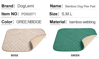 Dog Pee Pad Reusable Washable Dog Urine Mat Bamboo Fiber Sofa Waterproof Absorbent Puppy Cat Training Diaper Mat Pet Supplies