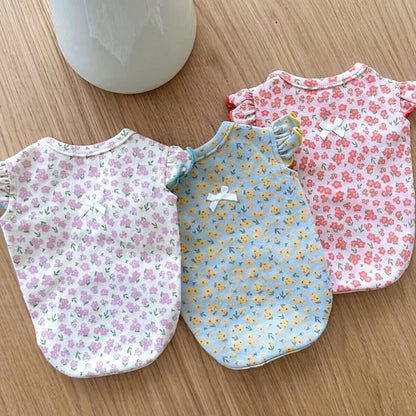 Floral Dog Vest for Summer – Cute Puppy Shirt for Girls