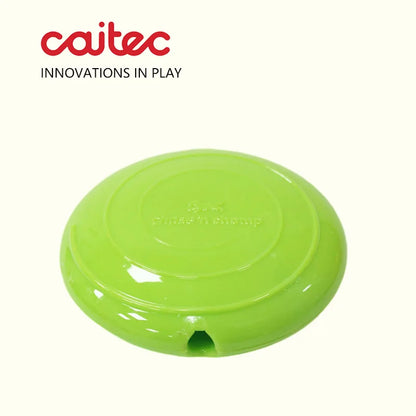CAITEC Dog Toys Squeaking Foraging Disc Springy Durable Floatable Foraging and Chewing Pet Toy