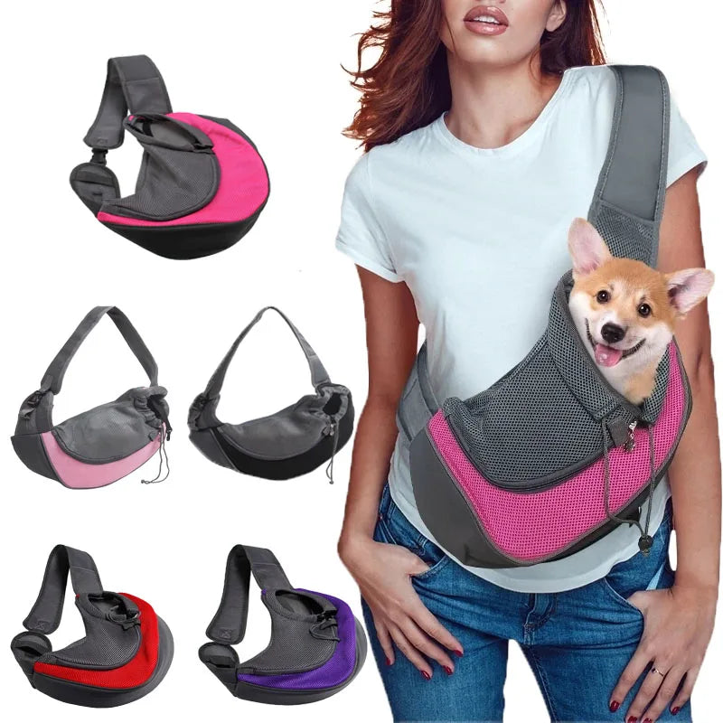 Pet Bag Portable dog Carrier Breathable Outdoor Travel cat Shoulder Bag Comfort Foldable dog carrier pet cat Cross-body Bags