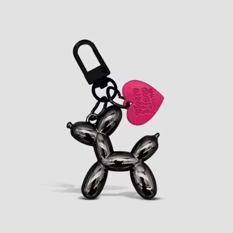 Fashion Keychain Punk Y2K Balloon Dog Keychains for Women Bag Pendant Jewelry Trinket Girl's Car Key Ring