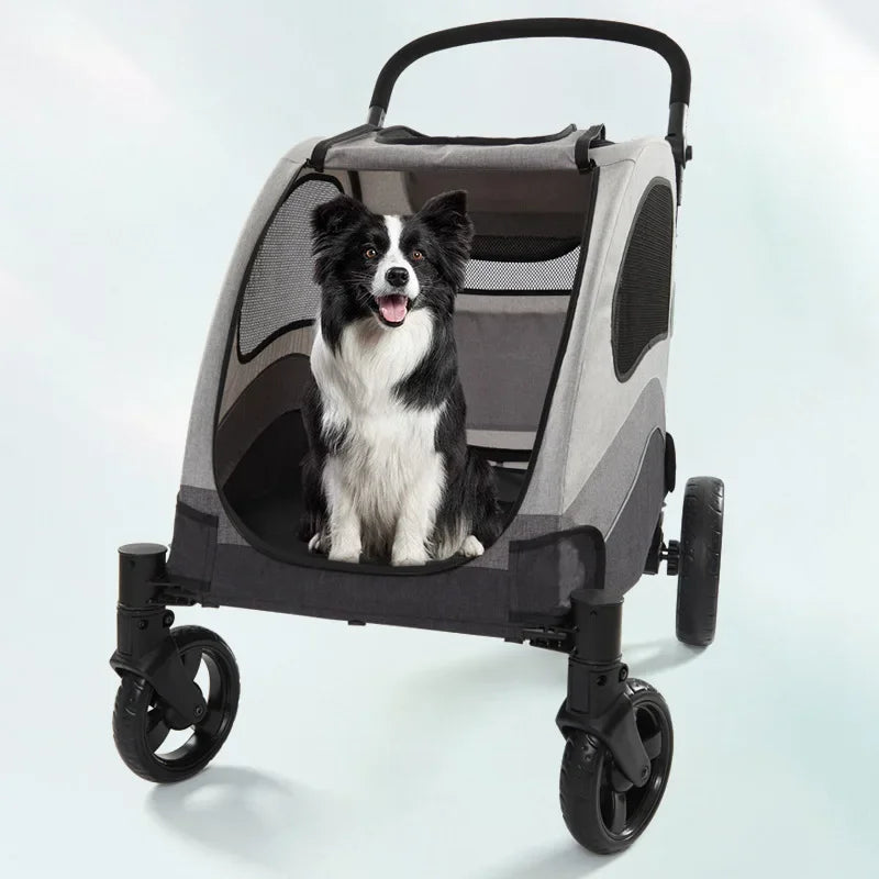 Large and Medium-sized Multi-functional Pet Carts Multiple Cats and Dogs Outdoor Convenient Dog Carts