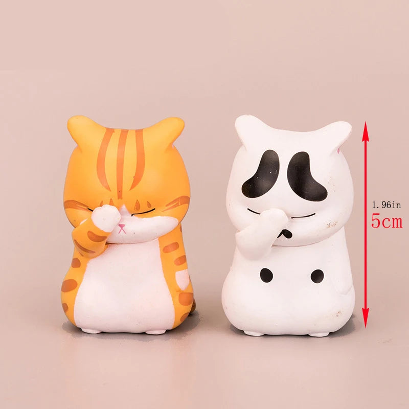 1pc Cover Your Face Cat Figure Cartoon Anime Peripheral Kitten Doll