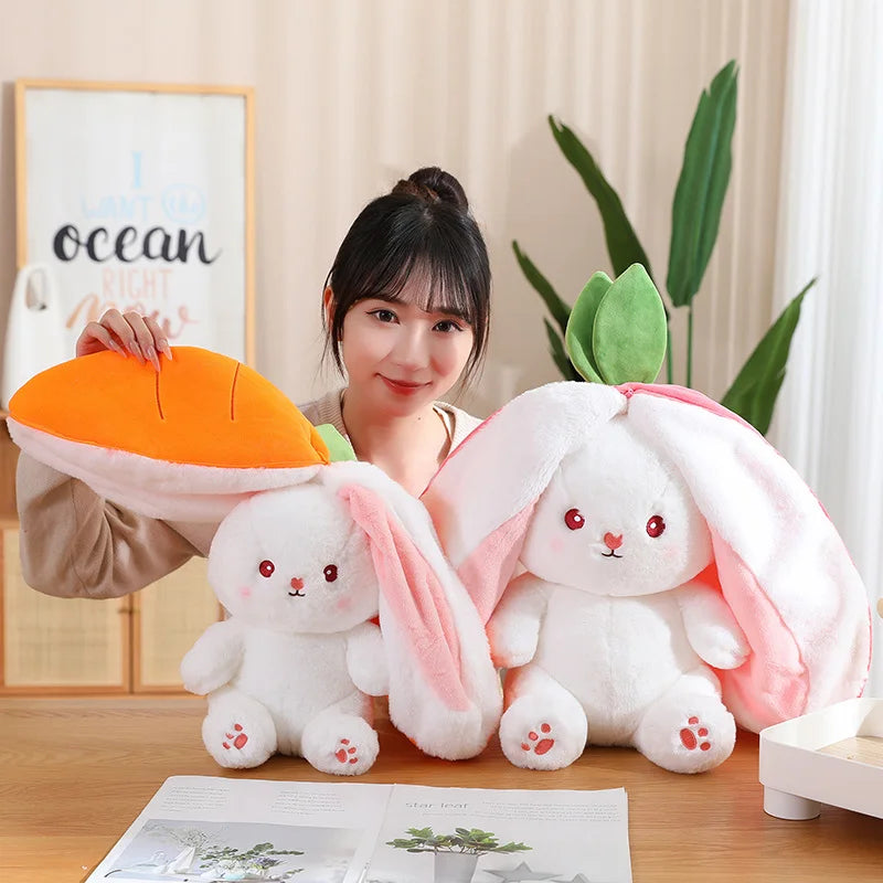 35cm Creative Funny Doll Carrot Rabbit  Toy Stuffed Soft Bunny  Toys for Kids Girls Birthday Gift