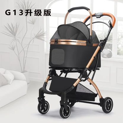 Foldable Lightweight Pet Cart for Cats & Small Dogs