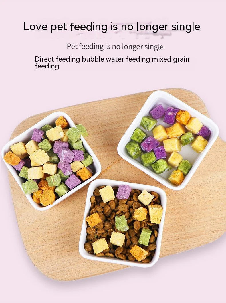 Pet Dog Freeze Dried Dog Snacks Chicken Vegetable Grains Bony Puppy Molar Cat Snacks