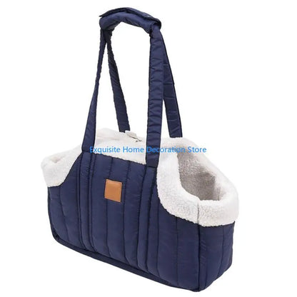 L5BF Pet Handbag Cats Carriers Bag Soft Big Capacity with Safety Strap Breathable Pet Carriers Sightseeing Bag