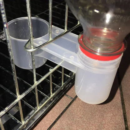 プラスチック製ペット用鳥用給水器、給水ボトル、カップ、猫、鶏、鳩、オウム、ハムスター用ダブルノズル、家庭用ガーデン用ウォーターガイド