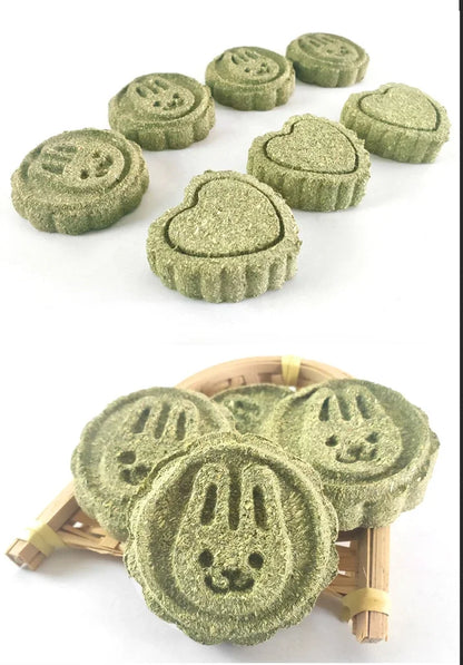 倉鼠磨牙蛋糕餅乾動物兔子豬磨牙咀嚼玩具天然絲瓜絡清潔絲瓜絡片小寵磨牙零食