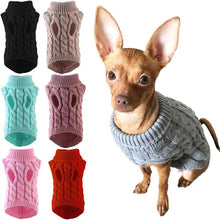 Warm Turtleneck Dog Sweater for Small & Medium Dogs – Winter Pet Coat, Puppy Yorkie Chihuahua Clothes