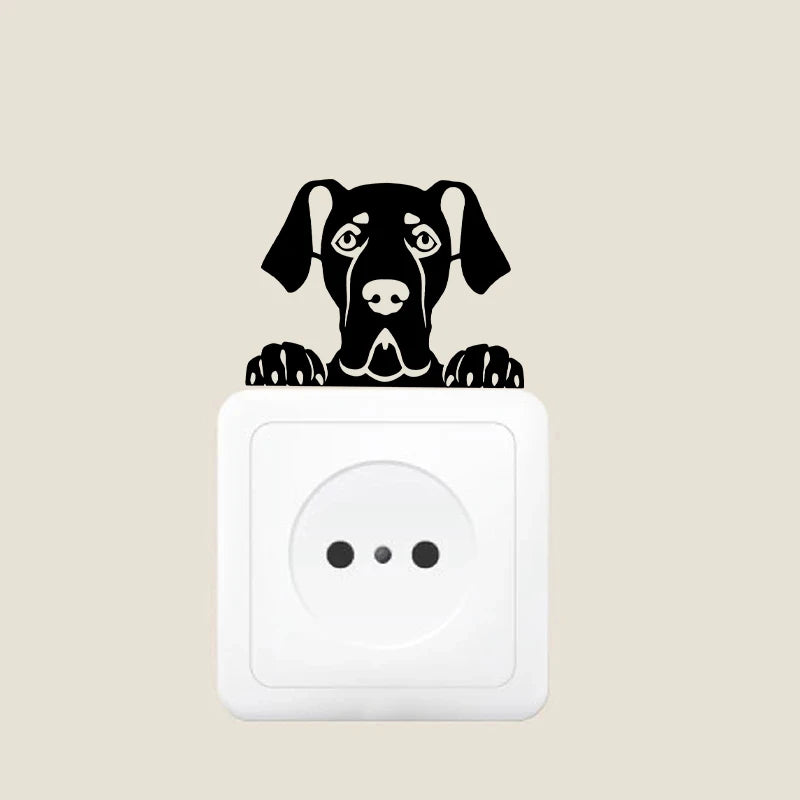 Cars Accessorie Decals Funny Dog With Name Car Decal Dogs Pet Animals Laptop Vinyl Sticker For Apple MacBook Pro/Air Decoration