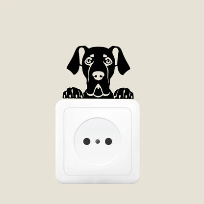 Cars Accessorie Decals Funny Dog With Name Car Decal Dogs Pet Animals Laptop Vinyl Sticker For Apple MacBook Pro/Air Decoration