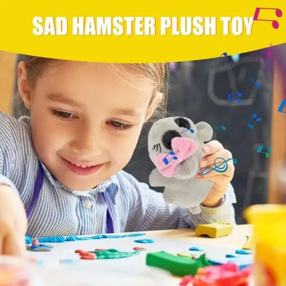 Music Sad Hamster Meme Plush Toy Fun Sounding Hamster Stuffed Animals Kawaii Dolls Kids Toy Gifts Birthday Valentine's Day Gifts