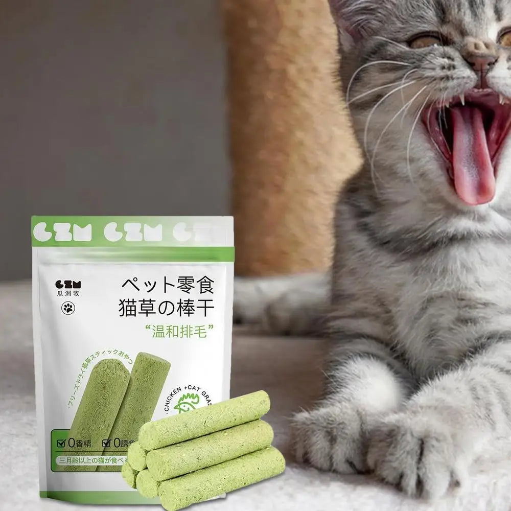 貓草棒貓草咀嚼棒天然牙齒清潔劑去除排骨幼貓寵物零食牙齒護理幼貓口腔健康