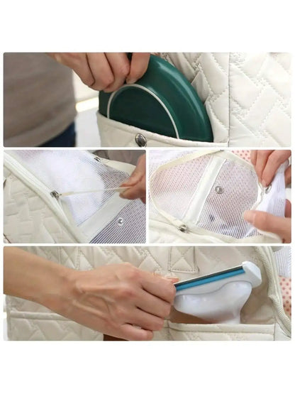 Pet cat dog tote bag, no escape, portable, multifunctional, large capacity, breathable, horizontal bag, portable soft bag zwq