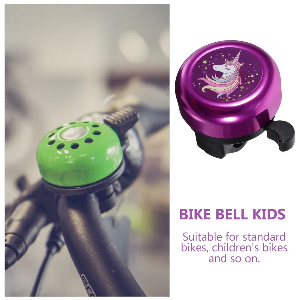 Clear Handlebar Bell Kids Bike Cartoon Bell Loud Warning Alarm Clear Sound Kid Bike Ring Bell Safety Cycling Accessories