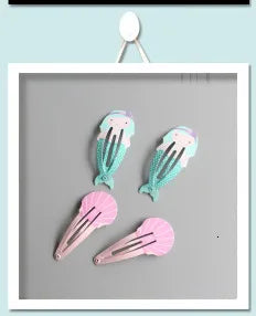 5PCS New Cute Princess Mesh Double-layer Butterfly Lovely Girls Hairpins Children Headwear Hairgrip Hair Clips Hair Accessories