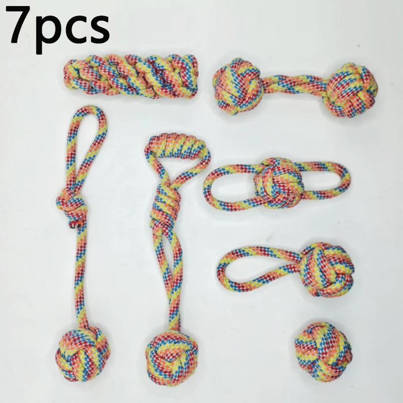 Wint Dog Cotton Rope For Relieving Boredom Grinding Toys Iarge And Medium-Sized Puppy Toys Dog nteractive Anti Bite Tug of War