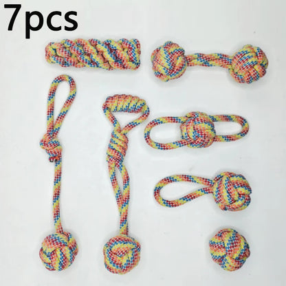 Wint Dog Cotton Rope For Relieving Boredom Grinding Toys Iarge And Medium-Sized Puppy Toys Dog nteractive Anti Bite Tug of War