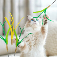 1pc Dog tail grass cat teaser stick long pole bite-resistant cat toy to relieve boredom, handheld cat teaser stick