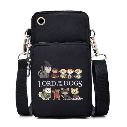 2024 Zipper Small Crossbody Bags Cartoon Anime Cat Women's Shoulder Purses and Handbags Girls Fashion Animal Mobile Phone Bag