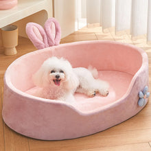 detachable pet bed, washable pet bed, pink dog bed, cat sleeping bed, soft pet bed, small dog bed, cozy dog bed, four seasons pet bed, sponge pet bed, cute pet bed, portable pet bed, hand wash pet bed, stylish pet bed, warm cat bed