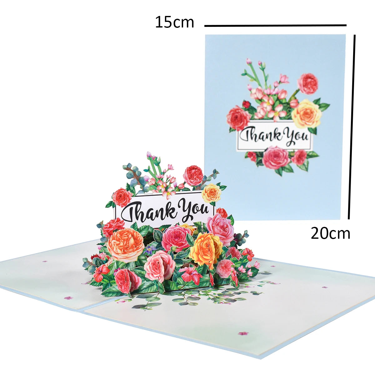 Pop-Up Flower Card Flora 3D Greeting Card for Birthday and Festivals