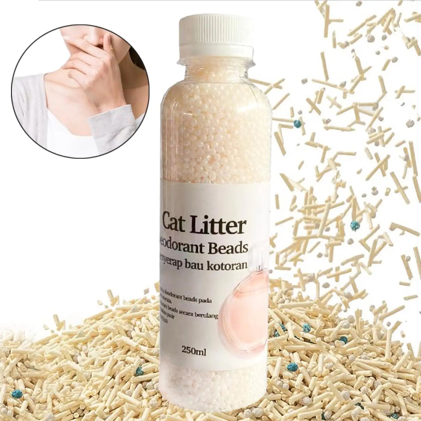Cat Litter Deodorizer Air Purifier Cat Litter Box Odor Eliminate Urine Deodorizer for Most Types of Litter Kitty Home Room Pets