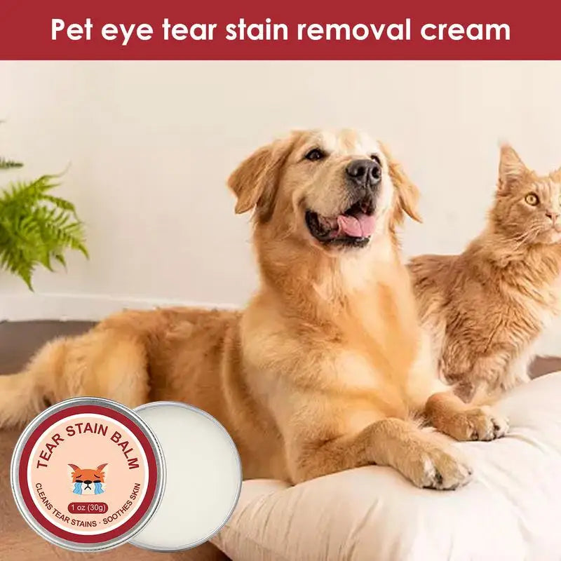 Pet Tear Stain Remover Cat Dog Eye Cleaner Cream pet Eye Stain Cleaner Ointment Natural Tear Stain Remover