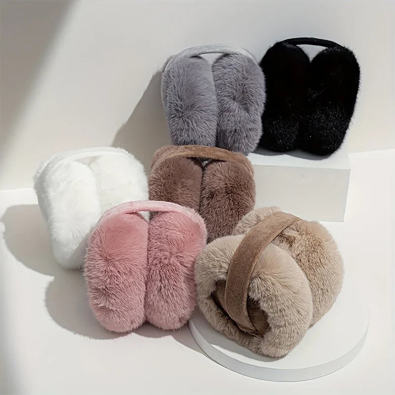 New Lovely Winter Warm Cat Ear Warmers Glitter Ears Plush Earmuffs for Women Playful Girls Ear Muffs Cold Protection Warm Hot
