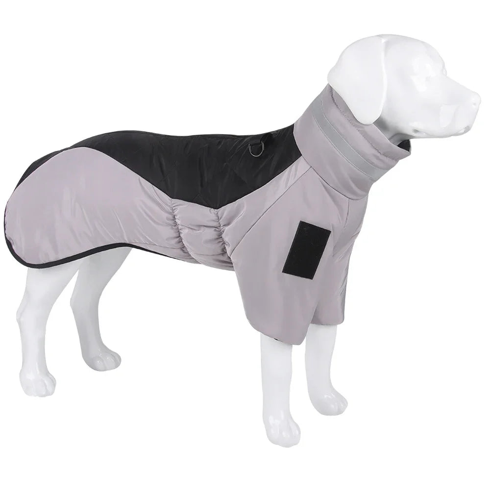 Big Dog Jacket Winter Warm Dog Clothes for Medium Large Dogs Waterproof Pet Coat Labrador Costume Golden Retriever Vest Overalls