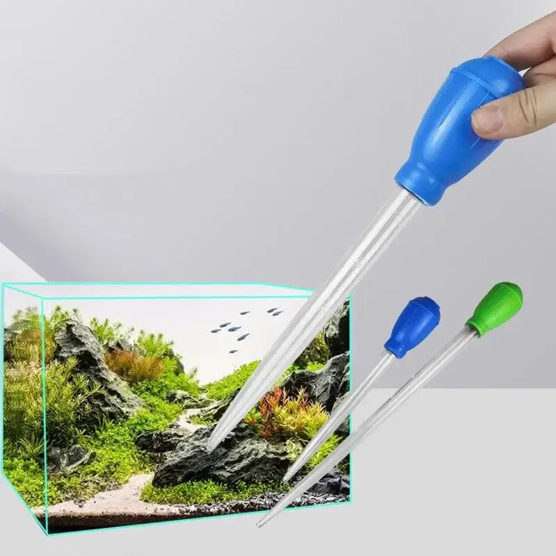 29cm Fish Tank Poop Sucker Water Changer Aquarium Mini Feeding Tube Manual Siphon Vacuum Cleaner Fish Tank Bottom Cleaning Tools