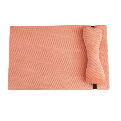 Warm Calming Dog Bed with Pillow Fluffy Plush Dog Mat for Dog with Removable Washable Cover for Large Medium Small Dogs and Cats