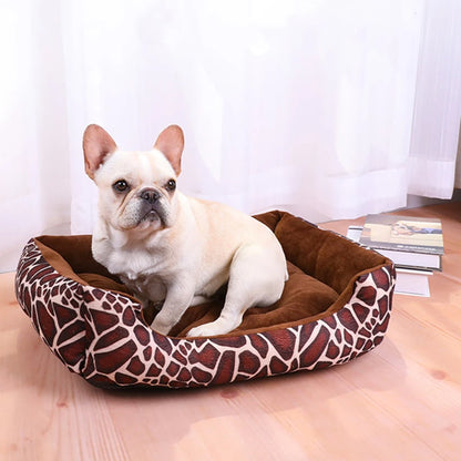 Square Dogs Bed, Dog Pet Accessories, Plush Calming Sofa Bed Soft Cushion for Little Small & Medium Cats Dogs
