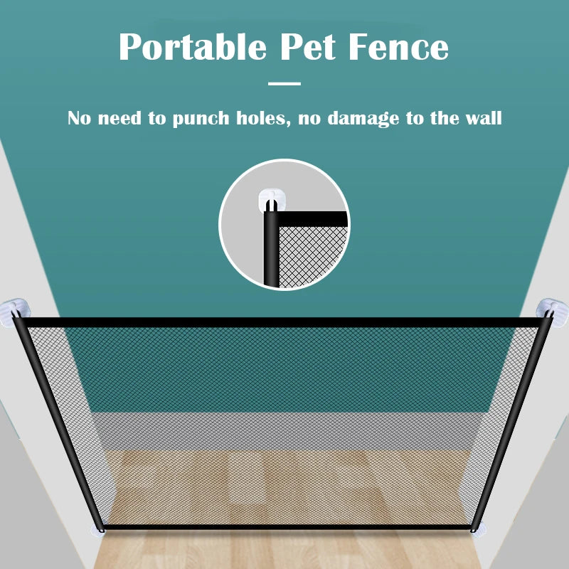 Pet Dog Fence Indoor Portable Dog Gate Pet Separation Guard Protection Net Dogs Baby Safety Fence Pet Accessories