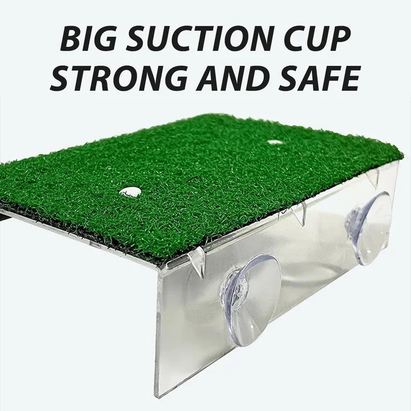 S/M/L Size Turtle Platform Float Decoration Terraces Grass Ramp Reptile Resting Moss Island Aquarium Accessories Habitat Decor