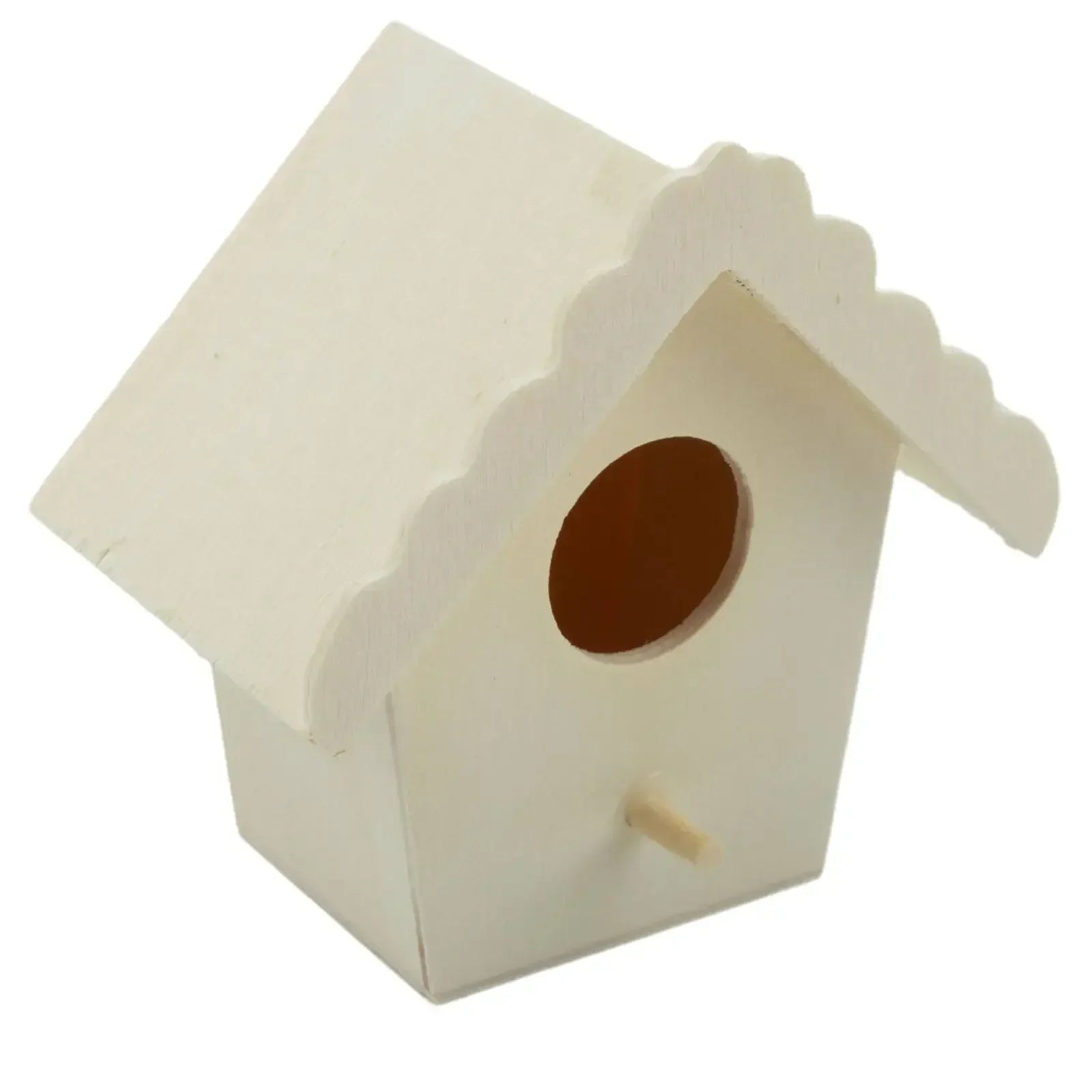 1pcs Wooden Bird House Nest Dox Nest House Bird  Craft Box Wooden Birdhouse Decoration For Home Garden DIY Supplies