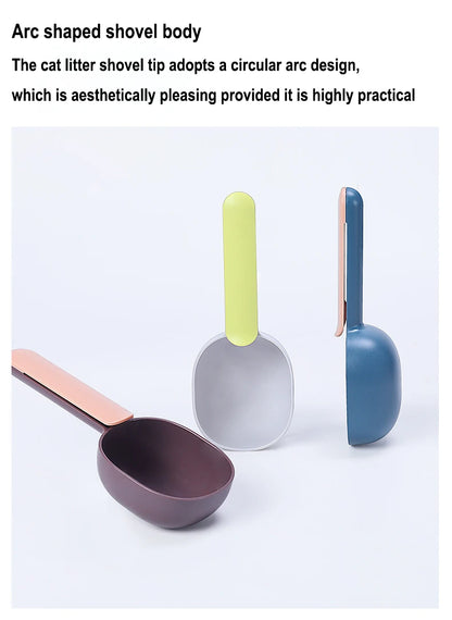 Pet Cat Dog Food Shovel with Sealing Bag Clip Spoon Multifunction Thicken Feeding Scoop Tool Creative Measuring Cup Pet Supplies