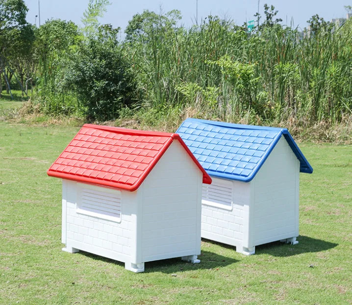 Foldable Waterproof Outdoor Plastic Dog House for Large Dogs