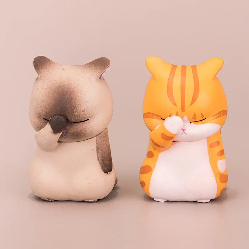 1pc Cover Your Face Cat Figure Cartoon Anime Peripheral Kitten Doll