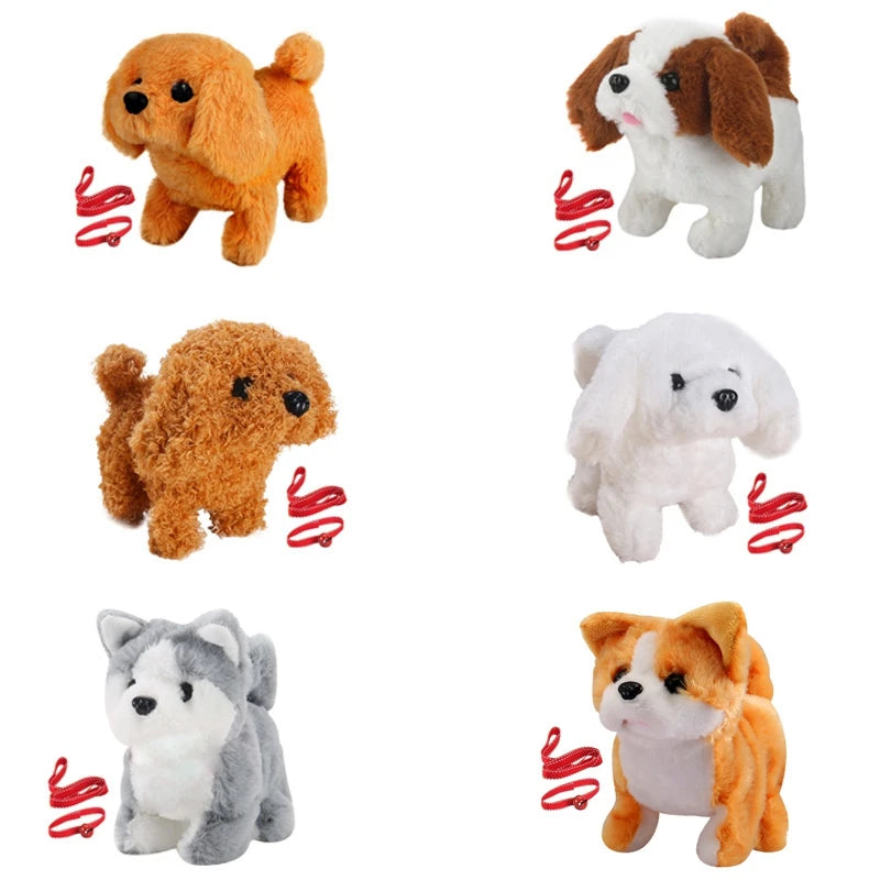 Baby Toy Dog That Walks Barks Tail Wagging Plush Interactive Electronic Pets Puppy Toys For Girls Boys Birthday