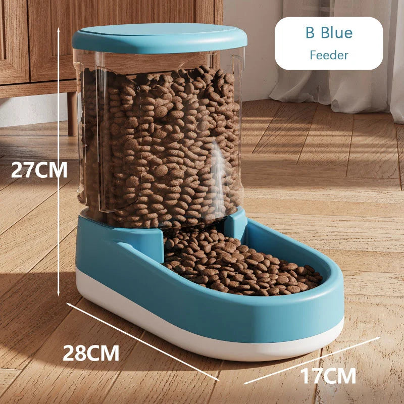 Automatic Pet Feeder Water Dispenser Dog Cat Gravity Food And Water Dispenser With Pet Food Bowl Large Capacity