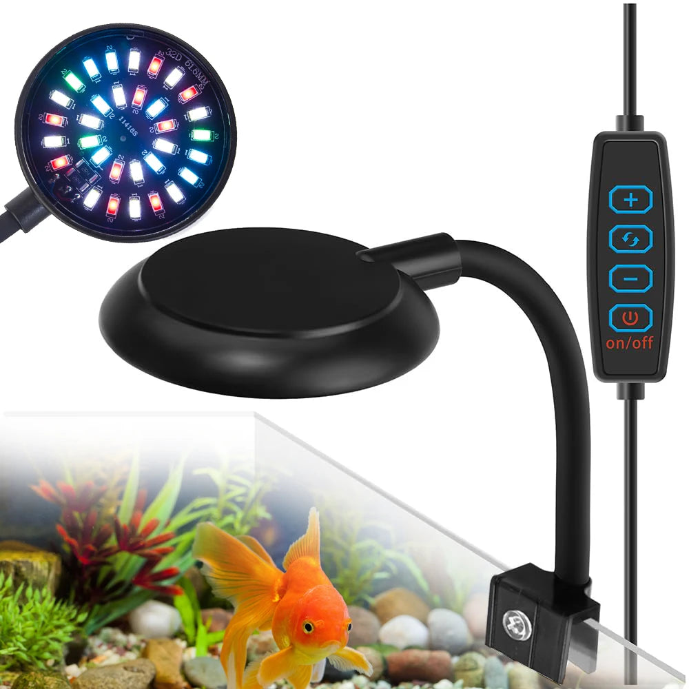 LED Aquarium Light Full Spectrum Suitable For 7.87in-23.62in Aquarium Light Freshwater Light Multiple Modes And Colors