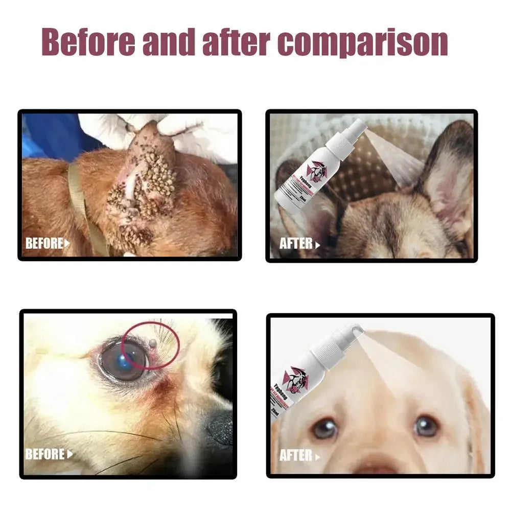 Pet Skin Spray Fleas Tick and Mosquitoes Spray for Dogs Cats and Home Fleas Eliminator Control Prevention Protect Dog Perfume