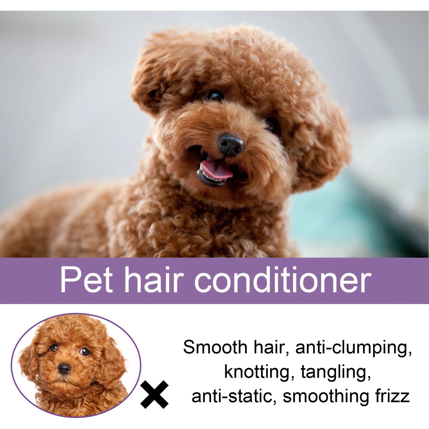 Pet Hair Care Essence Cat Hair Softening Moisturizing Dog Coat Conditioner Itch Relief Deodorizer Anti Flea Dog Hair Care Cream