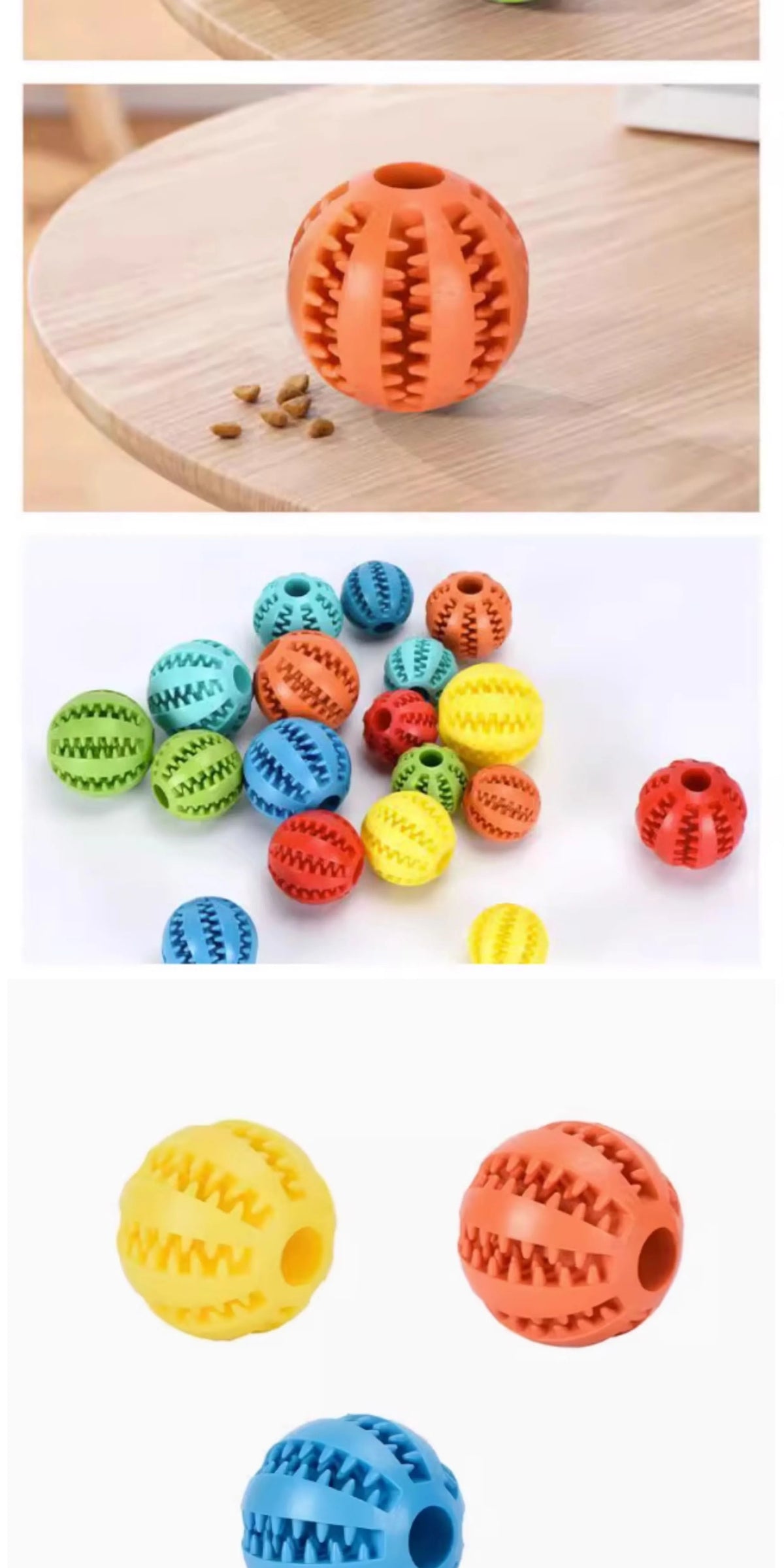 Dog Treat Toy Ball Dog Tooth Cleaning Toy Interactive Dog Toys Treat Dispensing Ball Dental Care Toy Cognitive Dog Toy Chew Toys