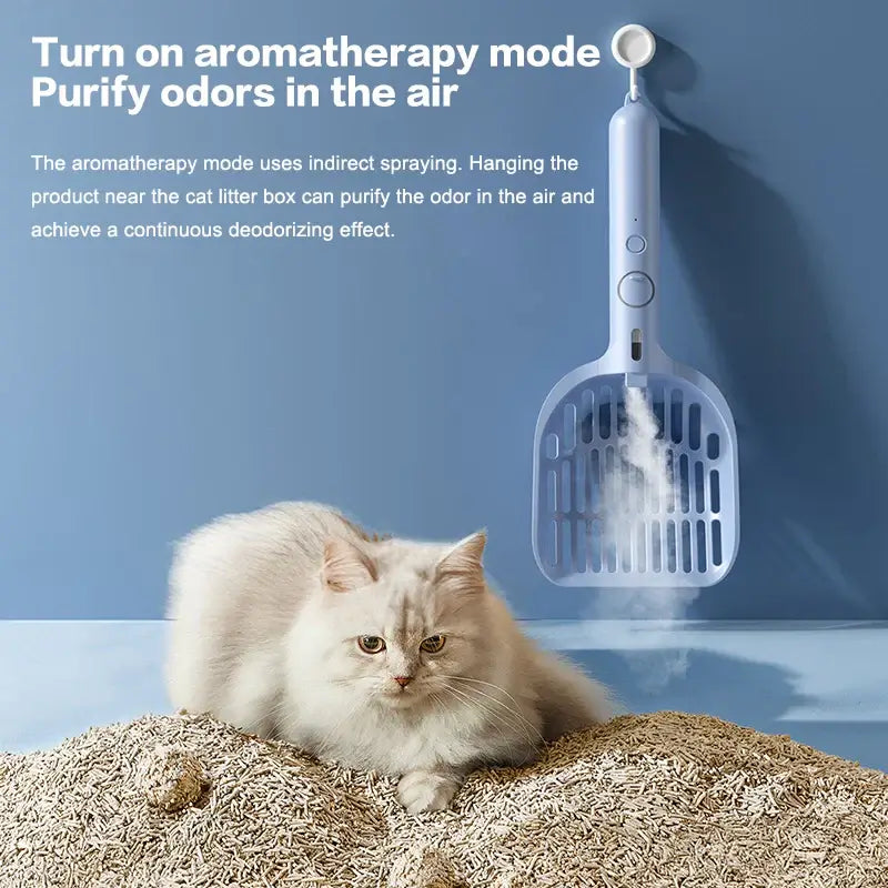 Spray Deodorizing Self Cleaning Cat Litter Box Dustproof Tofu Moistening Earth Sand Shovel Cat Toilet Clean Tools Pet Supplies